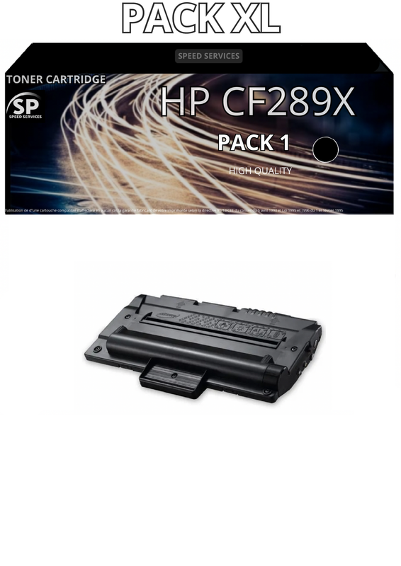 Toner 89X CF289X compatible pour HP Noir x 1 - SPEED SERVICES HP LaserJet Enterprise Flow MFP M 528 c|HP LaserJet Enterprise Flow MFP M 528 Series|HP LaserJet Enterprise Flow MFP M 528 z|HP LaserJet Enterprise M 507 dn|HP LaserJet Enterprise M 507 dng|HP