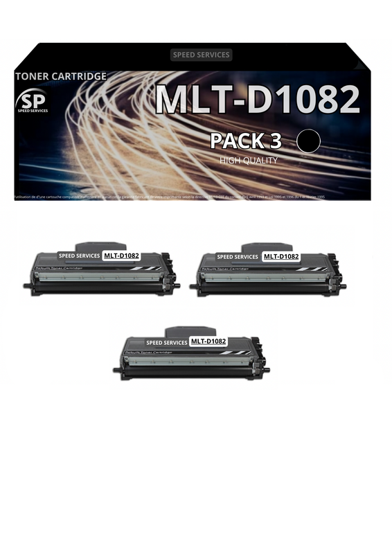 Toner MLT-D1082 
ST1640 compatible pour Samsung Noir x 3 - SPEED SERVICES Samsung ML-1640|Samsung ML-1641|Samsung ML-2240|Samsung ML-2241