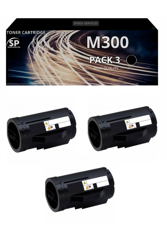 Toner M300  M 300  compatible pour Epson Noir x 3 - SPEED SERVICES Epson Aculaser M 2300 D|Epson Aculaser M 2300 DN|Epson Aculaser M 2300 DT|Epson Aculaser M 2300 DTN|Epson Aculaser M 2400 D|Epson Aculaser M 2400 DN|Epson Aculaser M 2400 DTN|Epson Aculas