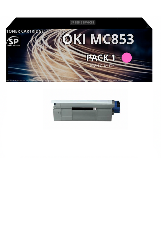 Toner C853 45862838 compatible pour OKI MAGENTA x 1 - SPEED SERVICES Oki MC 853 dn|Oki MC 853 dnct|Oki MC 853 dnv|Oki MC 853 Series|Oki MC 870 Series|Oki MC 873 dn|Oki MC 873 dnc|Oki MC 873 dnct|Oki MC 873 dnv|Oki MC 873 dnx|Oki MC 873 Series|Oki MC 880